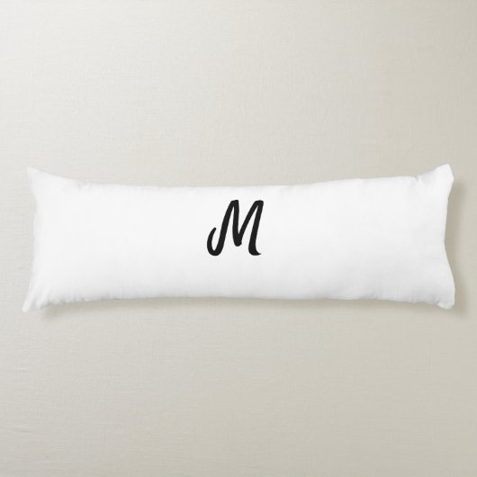 Coussins Longs simple logo monogramme minimal personnalisé (Devant)