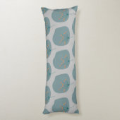 Coussins Longs Simple moderne Abstrait gris et bleu (Dos (Vertical))