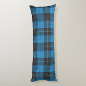 Coussins Longs Simple motif tartan en bleu foncé (Dos (Vertical))