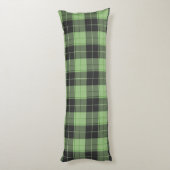 Coussins Longs Simple motif tartan en vert clair (Dos (Vertical))