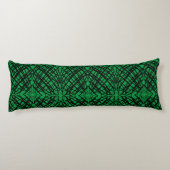 Coussins Longs Simple Scribble | Carreaux miroir | Vert | (Dos)