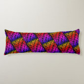 Coussins Longs Simple Scribble | Half Drop | Arrière - plan noir  (Devant)