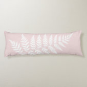 Coussins Longs Simplement raffiné Botanical Blush Rose Fougère Bl (Dos)