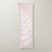 Coussins Longs Simplement raffiné Botanical Blush Rose Fougère Bl (Devant (Vertical))