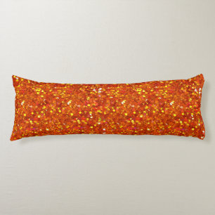 Coussins Longs Sinopia Orange Parties scintillant