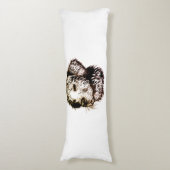 Coussins Longs Sketch Brown (Devant (Vertical))