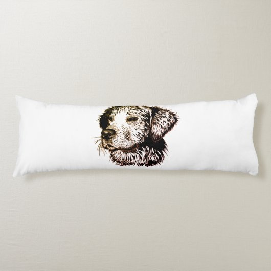 Coussins Longs Sketch Brown (Devant)