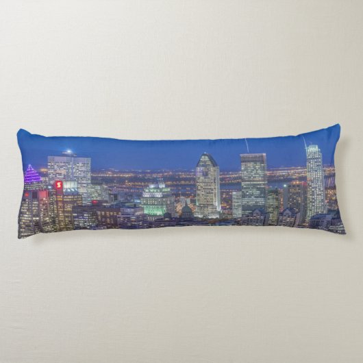 Coussins Longs Skyline au crépuscule 2 (Dos)