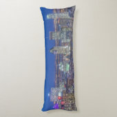 Coussins Longs Skyline au crépuscule 2 (Dos (Vertical))