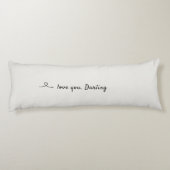 Coussins Longs Sleep to be continued, Love and hearts (Dos)