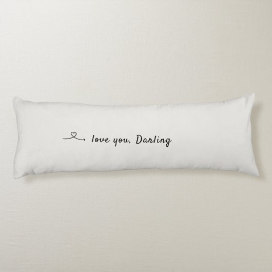 Coussins Longs Sleep to be continued, Love and hearts (Dos)