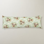 Coussins Longs Sloughi Peinture Sable doré mignon Art Chien origi (Dos)