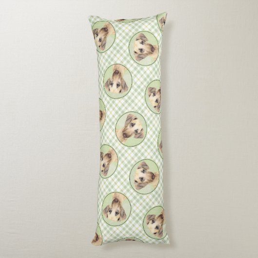 Coussins Longs Sloughi Peinture Sable doré mignon Art Chien origi (Dos (Vertical))