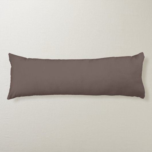 Coussins Longs Smokey Coffee Quartz Neutre Brown Couleur solide (Devant)