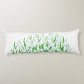Coussins Longs Snowdrops de printemps (Dos)