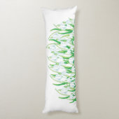 Coussins Longs Snowdrops de printemps (Dos (Vertical))