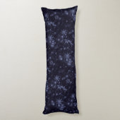 Coussins Longs Snowflakes Bleu de minuit Oreiller du corps d'arri (Dos (Vertical))