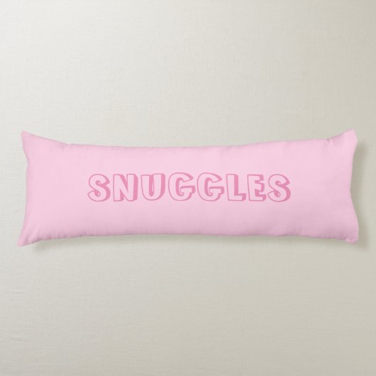 Coussins Longs "Snuggets" Rose clair (Devant)
