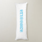 Coussins Longs "Snuggings" Bleu clair blanc (Dos (Vertical))