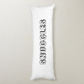 Coussins Longs "Snuggings" noir blanc (Dos (Vertical))
