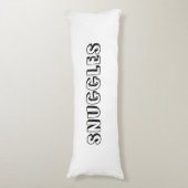 Coussins Longs "Snuggings" noir blanc (devant Vertical)