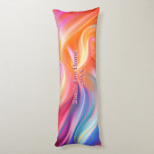 Coussins Longs Soie pastel colorée (Dos (Vertical))
