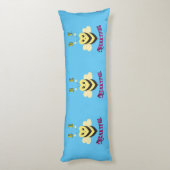 Coussins Longs Sois Coeur Jour Septembre Bee Queen Honey Heart (Dos (Vertical))