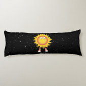 Coussins Longs Soleil et étoiles dans l'espace (Dos)