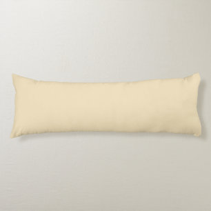 Coussins Longs Solide clair pâle jaune neutre