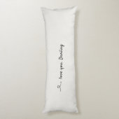Coussins Longs Sommeil à suivre, Amour et cœurs (Dos (Vertical))