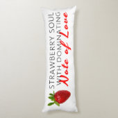 Coussins Longs Soul aux fraises (Dos (Vertical))