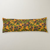 Coussins Longs Souris et mûres sur jaune (Dos)