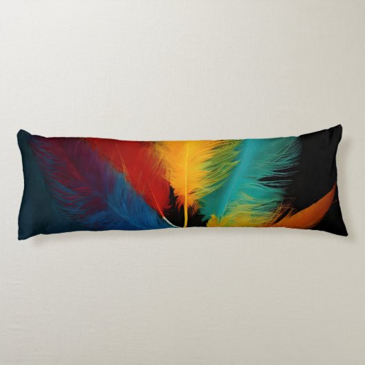 Coussins Longs Southwest Feather Abstrait (Dos)