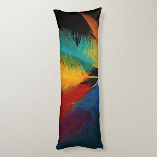 Coussins Longs Southwest Feather Abstrait (Dos (Vertical))