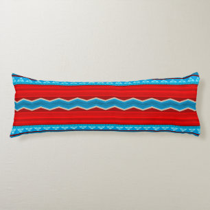 Coussins Longs Southwest River Canyon Rouge et Turquoise