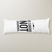 Coussins Longs Soyez noir curieux (Devant)