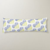 Coussins Longs Spiral tourbillons mehandi coeur drapeau ukrainien (Dos)