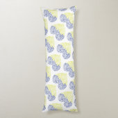 Coussins Longs Spiral tourbillons mehandi coeur drapeau ukrainien (Dos (Vertical))