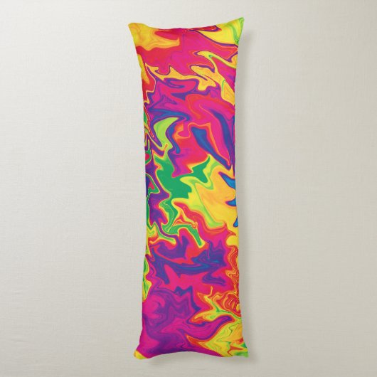 Coussins Longs Splashing psychédélique....... (Dos (Vertical))