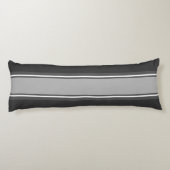 Coussins Longs Sports Gris blanc + votre couleur de dos (Dos)