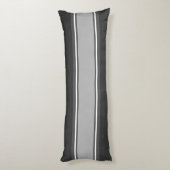 Coussins Longs Sports Gris blanc + votre couleur de dos (Dos (Vertical))