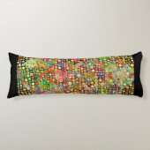 Coussins Longs Spots rétro colorés + votre idée (Devant)