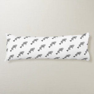Coussins Longs Squelette de poisson