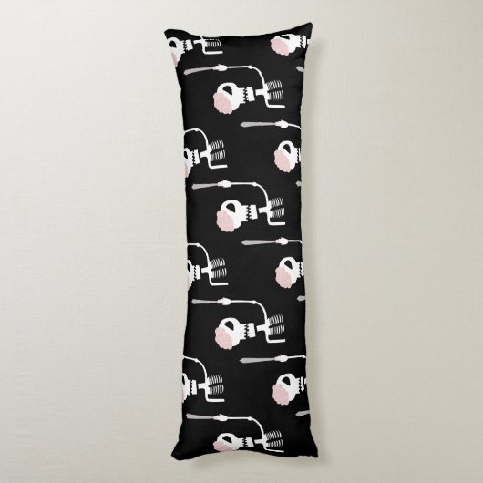 Coussins Longs Squelette d'Halloween avec épée (Dos (Vertical))