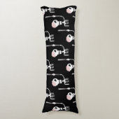 Coussins Longs squelette d'Halloween avec une épée (Devant (Vertical))