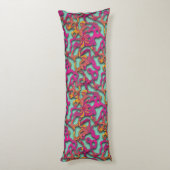Coussins Longs Squiggly Loops seamless patent 14 + your backgr. (Dos (Vertical))