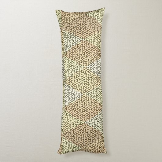 Coussins Longs Stained Glass Gold Diamond Pattern (Dos (Vertical))