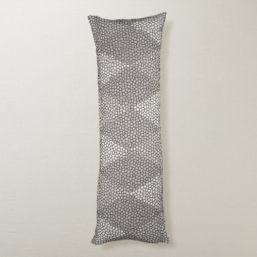 Coussins Longs Stained Glass Silver Diamond Pattern (Dos (Vertical))