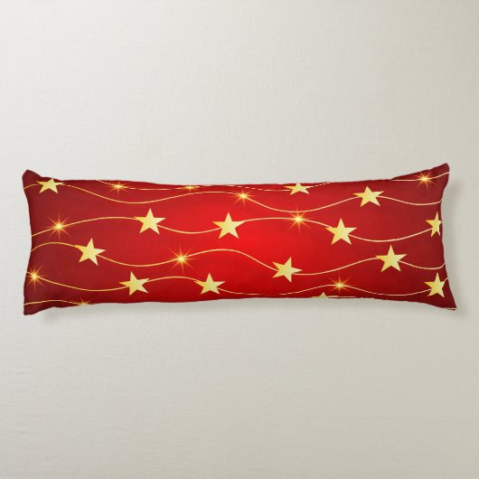 Coussins Longs Star Adored Ruby Motif rouge (Dos)