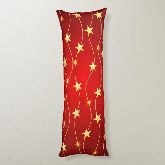 Coussins Longs Star Adored Ruby Motif rouge (Dos (Vertical))